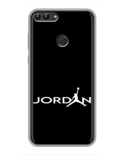 Чехол для Huawei Honor 9 Lite с картинкой «Jordan White Logo»