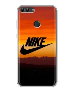 Чехол для Huawei Honor 9 Lite с картинкой «Nike — вечерний горизонт»