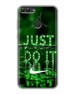 Чехол для Huawei Honor 9 Lite с картинкой «Зеленый неоновый Nike»