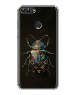 Чехол для Huawei Honor 9 Lite с картинкой «LV — мраморный принт»