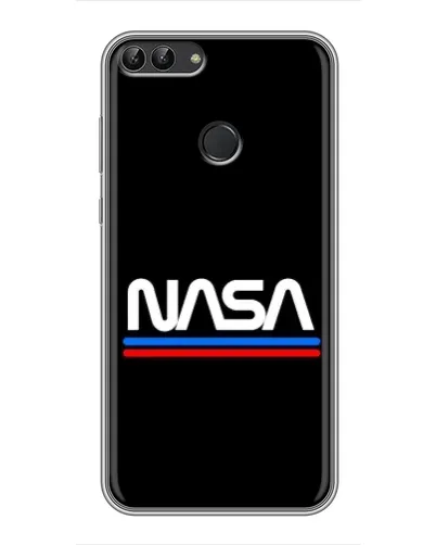 Чехол для Huawei Honor 9 Lite с картинкой «NASA — классика Red Blue»