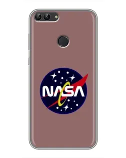 Чехол для Huawei Honor 9 Lite с картинкой «NASA — ретро космос»