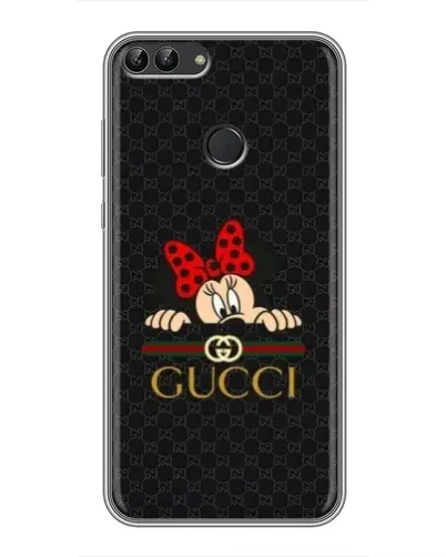 Чехол для Huawei Honor 9 Lite с картинкой «Минни Маус Gucci — черный»