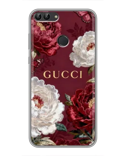 Чехол для Huawei Honor 9 Lite с картинкой «Gucci — бордовые розы» Чехол для Huawei Honor 9 Lite с картинкой «Gucci — бордовые розы»