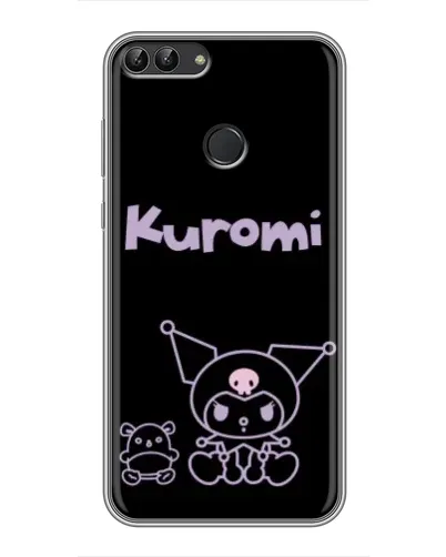 Чехол для Huawei Honor 9 Lite с картинкой «Kuromi — черный минимализм» Чехол для Huawei Honor 9 Lite с картинкой «Kuromi — черный минимализм»
