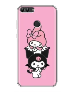 Чохол для Huawei Honor 9 Lite з картинкою «My Melody та Kuromi» Чохол для Huawei Honor 9 Lite з картинкою «My Melody та Kuromi»