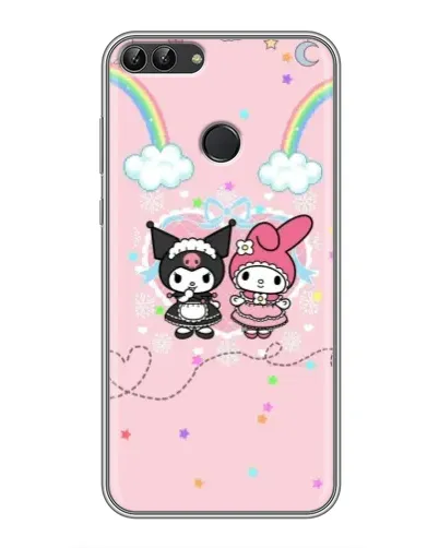 Чехол для Huawei Honor 9 Lite с картинкой «My Melody и Kuromi» Чехол для Huawei Honor 9 Lite с картинкой «My Melody и Kuromi»