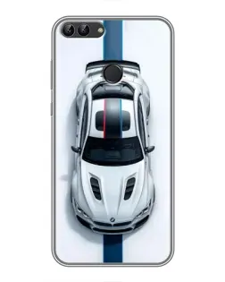 Чехол для Huawei Honor 9 Lite с картинкой «Вид сверху — BMW M»