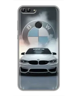 Чохол для Huawei Honor 9 Lite з картинкою «BMW в білому диму» Чохол для Huawei Honor 9 Lite з картинкою «BMW в білому диму»