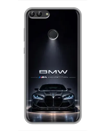 Чехол для Huawei Honor 9 Lite с картинкой «BMW сквозь ночной город» Чехол для Huawei Honor 9 Lite с картинкой «BMW сквозь ночной город»