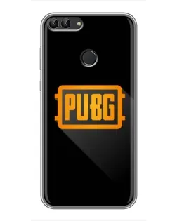 Чехол для Huawei Honor 9 Lite с картинкой «PUBG — рамка лого»