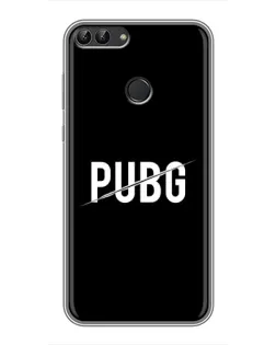Чехол для Huawei Honor 9 Lite с картинкой «PUBG — белый логотип»