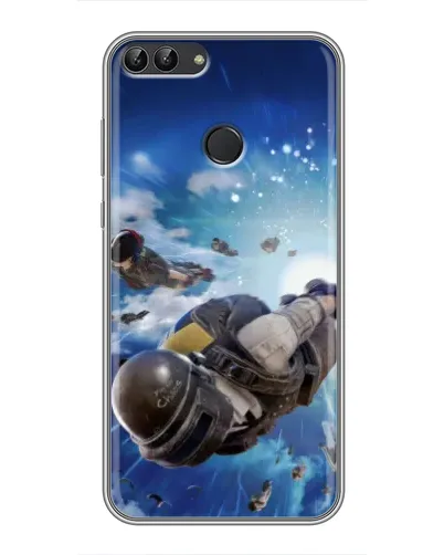 Чехол для Huawei Honor 9 Lite с картинкой «Десант PUBG — прыжок»