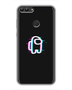 Чехол для Huawei Honor 9 Lite с картинкой «Among Us неон» Чехол для Huawei Honor 9 Lite с картинкой «Among Us неон»