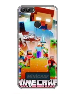 Чехол для Huawei Honor 9 Lite с картинкой «Minecraft герои игры» Чехол для Huawei Honor 9 Lite с картинкой «Minecraft герои игры»