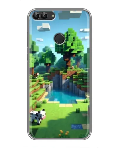 Чехол для Huawei Honor 9 Lite с картинкой «Minecraft летний день»
