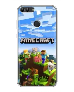 Чехол для Huawei Honor 9 Lite с картинкой «Minecraft классический мир» Чехол для Huawei Honor 9 Lite с картинкой «Minecraft классический мир»