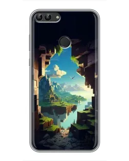 Чехол для Huawei Honor 9 Lite с картинкой «Вид из пещеры» Чехол для Huawei Honor 9 Lite с картинкой «Вид из пещеры»