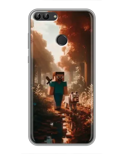 Чехол для Huawei Honor 9 Lite с картинкой «Стив в лесу»