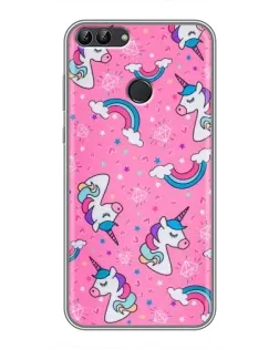 Чехол для Huawei Honor 9 Lite с картинкой «Unicorn паттерн розовый» Чехол для Huawei Honor 9 Lite с картинкой «Unicorn паттерн розовый»