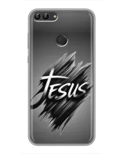Чехол для Huawei Honor 9 Lite с картинкой «Надпись Jesus Graffiti»