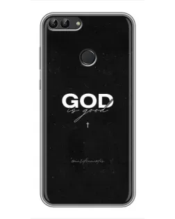 Чехол для Huawei Honor 9 Lite с картинкой «GOD — Бог над всем»