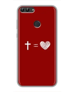 Чехол для Huawei Honor 9 Lite с картинкой «Уравнение любви»
