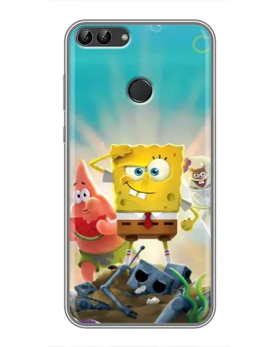 Чехол для Huawei Honor 9 Lite с картинкой «Спанч Боб победитель»
