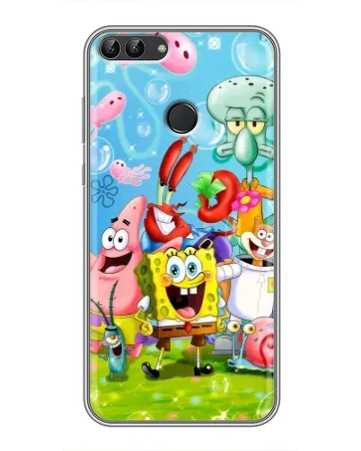 Чехол для Huawei Honor 9 Lite с картинкой «Губка Боб и друзья» Чехол для Huawei Honor 9 Lite с картинкой «Губка Боб и друзья»