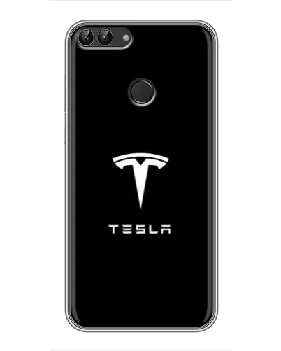 Чехол для Huawei Honor 9 Lite с картинкой «Tesla White Logo» Чехол для Huawei Honor 9 Lite с картинкой «Tesla White Logo»