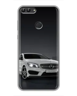 Чехол для Huawei Honor 9 Lite с картинкой «Mercedes AMG GT Silver»