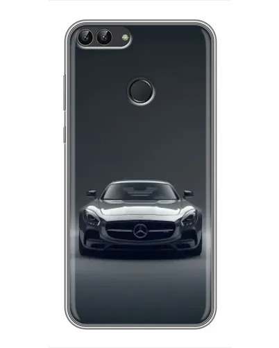 Чехол для Huawei Honor 9 Lite с картинкой «Mercedes на черном»