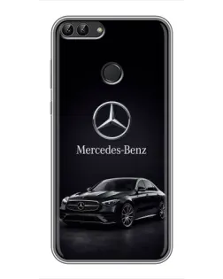 Чехол для Huawei Honor 9 Lite с картинкой «Mercedes — решетка радиатора»