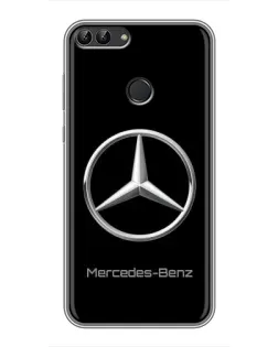 Чехол для Huawei Honor 9 Lite с картинкой «Mercedes Silver Logo»