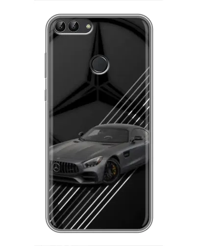 Чехол для Huawei Honor 9 Lite с картинкой «Mercedes AMG — графика»