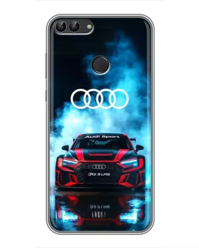 Чехол для Huawei Honor 9 Lite с картинкой «Audi Sport — неон»