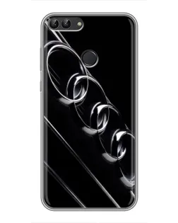Чохол для Huawei Honor 9 Lite з картинкою «Audi — абстрактні кільця»