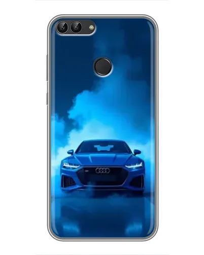 Чехол для Huawei Honor 9 Lite с картинкой «Audi — голубая энергия»