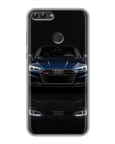 Чехол для Huawei Honor 9 Lite с картинкой «Audi — ночное отражение»