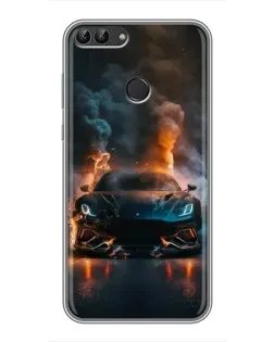 Чехол для Huawei Honor 9 Lite с картинкой «Lamborghini дымная эстетика» Чехол для Huawei Honor 9 Lite с картинкой «Lamborghini дымная эстетика»