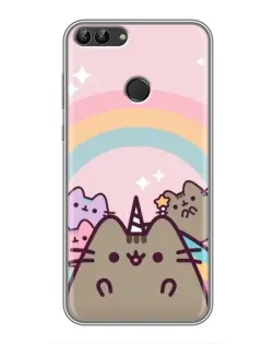 Чехол для Huawei Honor 9 Lite с картинкой «Единорог Pusheen»