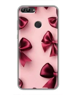 Чехол для Huawei Honor 9 Lite с картинкой «Бордовый атлас»