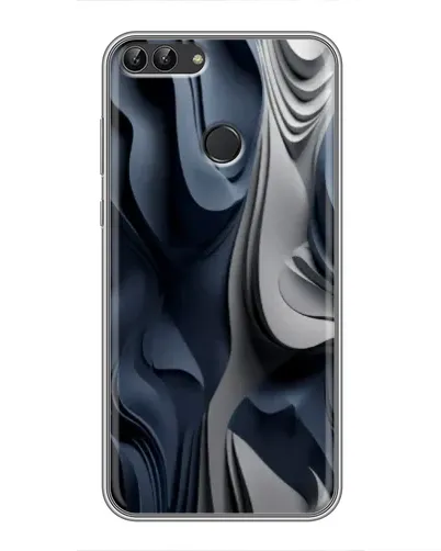 Чехол для Huawei Honor 9 Lite с картинкой «Объемные синие складки» Чехол для Huawei Honor 9 Lite с картинкой «Объемные синие складки»