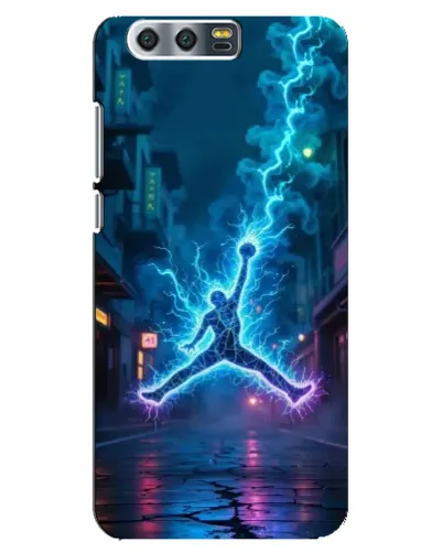 Чехол для Huawei Honor 9 (Glory 9, STF) с картинкой «Jordan Gold Jumpman»