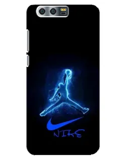 Чехол для Huawei Honor 9 (Glory 9, STF) с картинкой «Jordan Neon Blue» Чехол для Huawei Honor 9 (Glory 9, STF) с картинкой «Jordan Neon Blue»