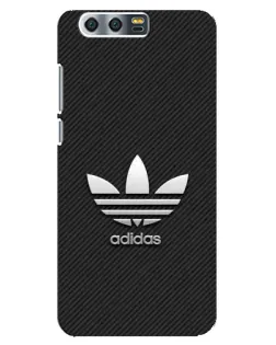 Чехол для Huawei Honor 9 (Glory 9, STF) с картинкой «Adidas Карбоновая текстура»