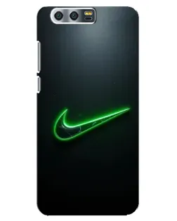 Чехол для Huawei Honor 9 (Glory 9, STF) с картинкой «Неоновый контур Nike»