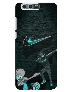 Чехол для Huawei Honor 9 (Glory 9, STF) с картинкой «Спортивный арт Nike»