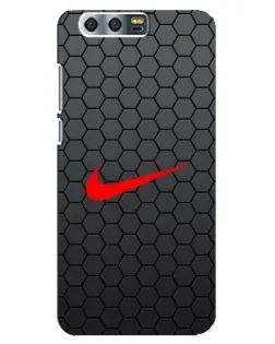 Чехол для Huawei Honor 9 (Glory 9, STF) с картинкой «Nike — карбоновая сетка»