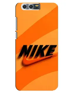 Чехол для Huawei Honor 9 (Glory 9, STF) с картинкой «Оранжевый драйв Nike»